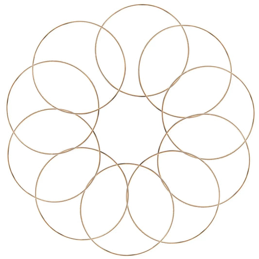 10Pcs 10/15cm Metal Ring Dreamcatcher Hoop Rings DIY Wedding Wind Chime Hanging Decorations Circles Round Handmade Dreamcatcher from PriceLows™