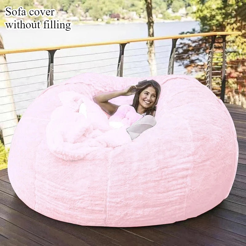 Bean Bag Cover | Arctic Velvet Fabric | Removable And Washable | Single