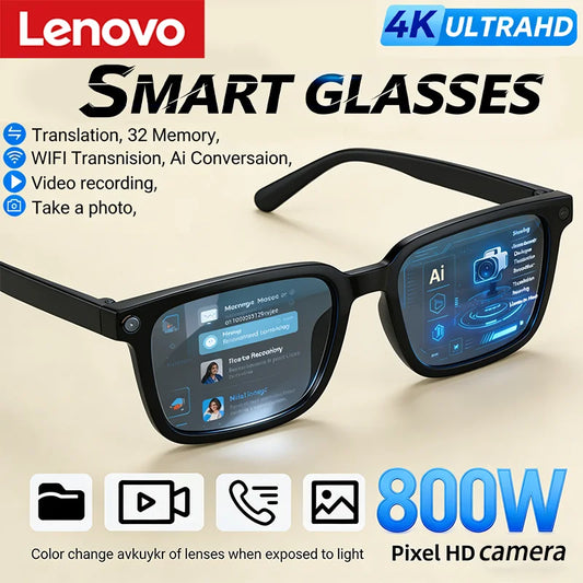 Smart Glasses | AI Translator | 8MP HD Camera | F06