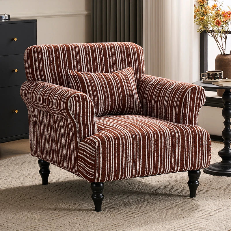 Single Sofa | Nordic Modern Vintage | Living Room Recliner | 1-Seater