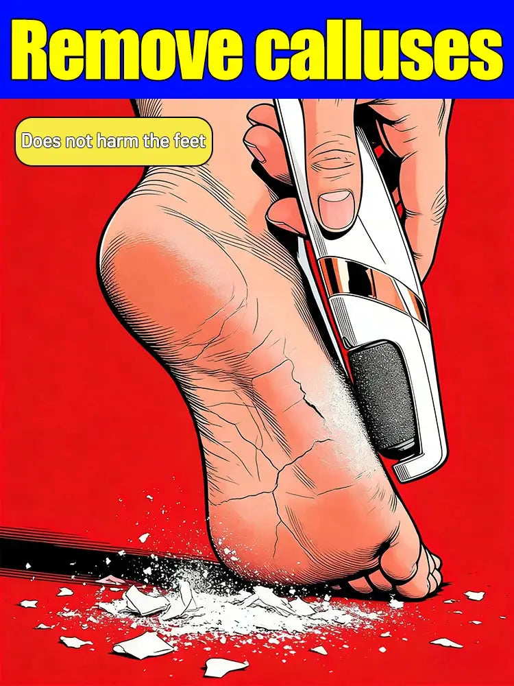 Manual Foot File | Plastic Construction | Exfoliating Scrubber | One Piece