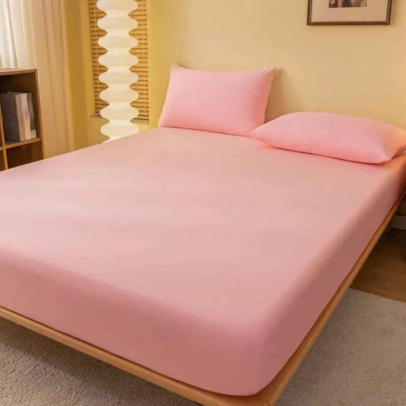 1 piece of solid color matte bed sheet, solid color bed cover for bedroom, bedding (excluding pillowcases) from PriceLows™