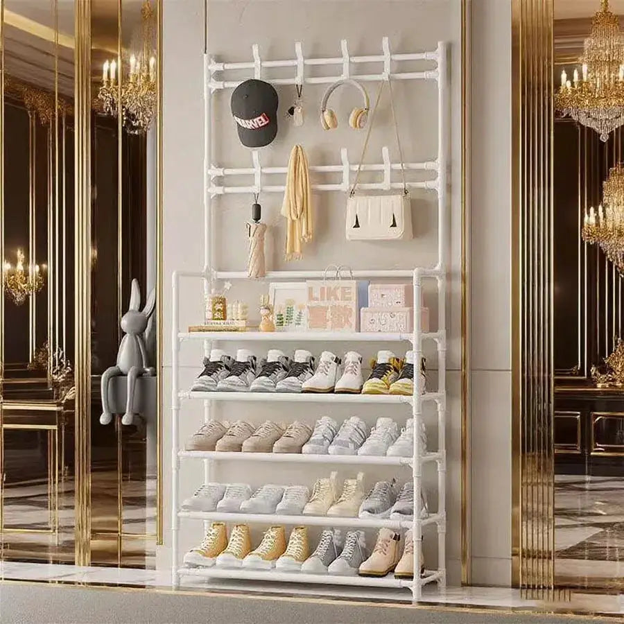 Multifunctional Entrance Shoe Rack – Large Capacity, 3-Layer Storage Organizer for Shoes, Bags & Accessories. from PriceLows™