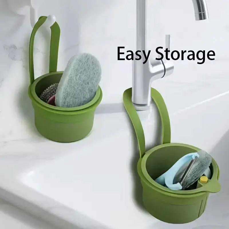 Press-Type Drain Basket: Food Strainer & Sink Organizer, Multi-Functional for Kitchen & Bathroom Use from PriceLows™