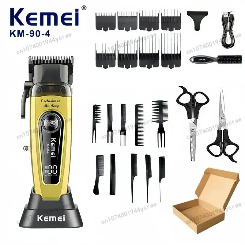 Kemei Cordless Hair Clipper | Brushless Motor | 90Min Battery Unisex