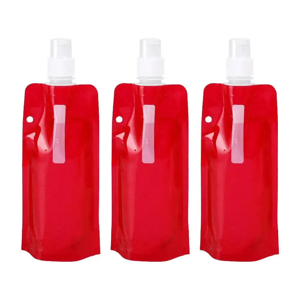 Cycling Water Bottle Foldable Portable 480ml Leak-Proof Durable Sport Water Bag Climbing and Camping Folding Water Bottle from PriceLows™