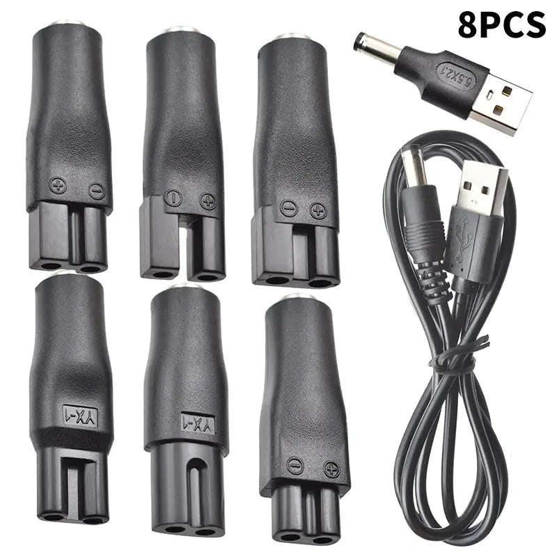 6/7/8PCS Power Cord 5V Universal Replacement Charger USB Adapter for All Kinds Hair Clippers Beard Trimmers Shavers Desk Lamps from PriceLows™