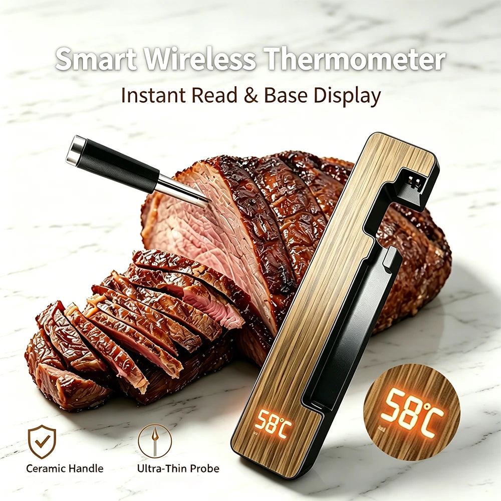 Wireless Meat Thermometer | App Control | Ceramic Probe | One Size