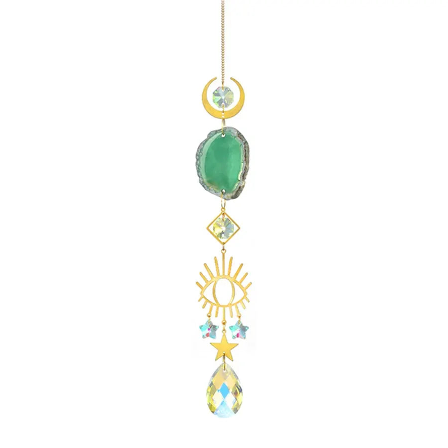 1pc Agate Sun Catcher Wind Chime Pendant Indoor and Outdoor Decoration Wind Chime Rainbow Maker Garden Home Decor Gift from PriceLows™