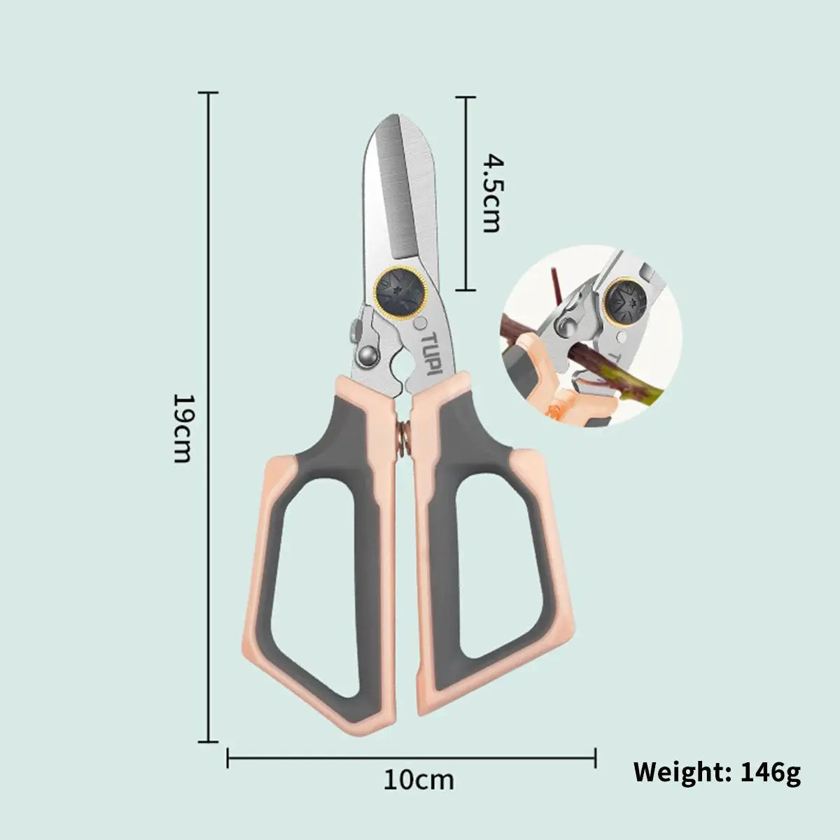 TUPI Garden Scissors for Flower Professional Garden Trimmer Scissors Hand Tools Gardening Pruning Scissors from PriceLows™