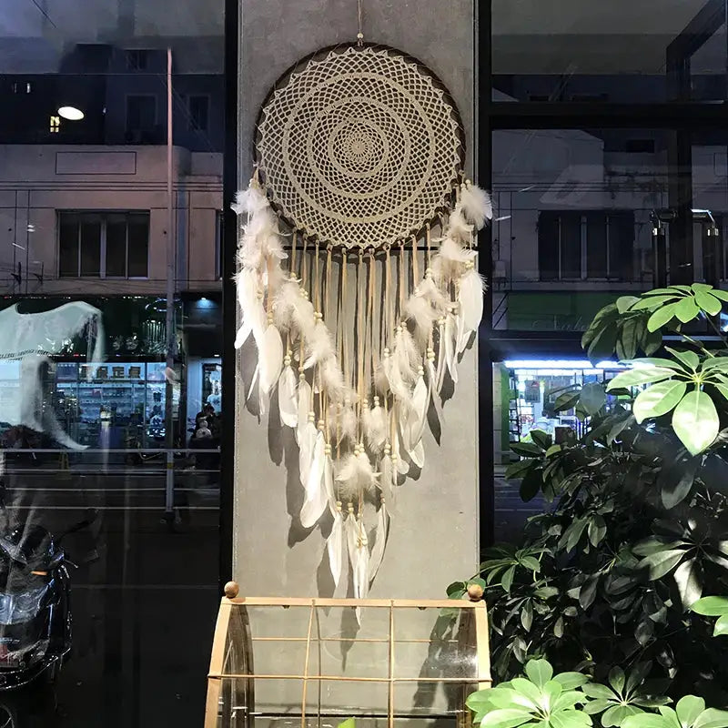 big dream catcher hanging/light decoration nordic decoration home girls room/nursery/kids decor dreamcatcher children room new 5 from PriceLows™