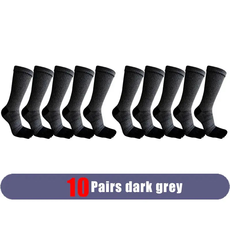 Compression Toe Socks | Cotton Blend | Crew Fit | Five Finger Design