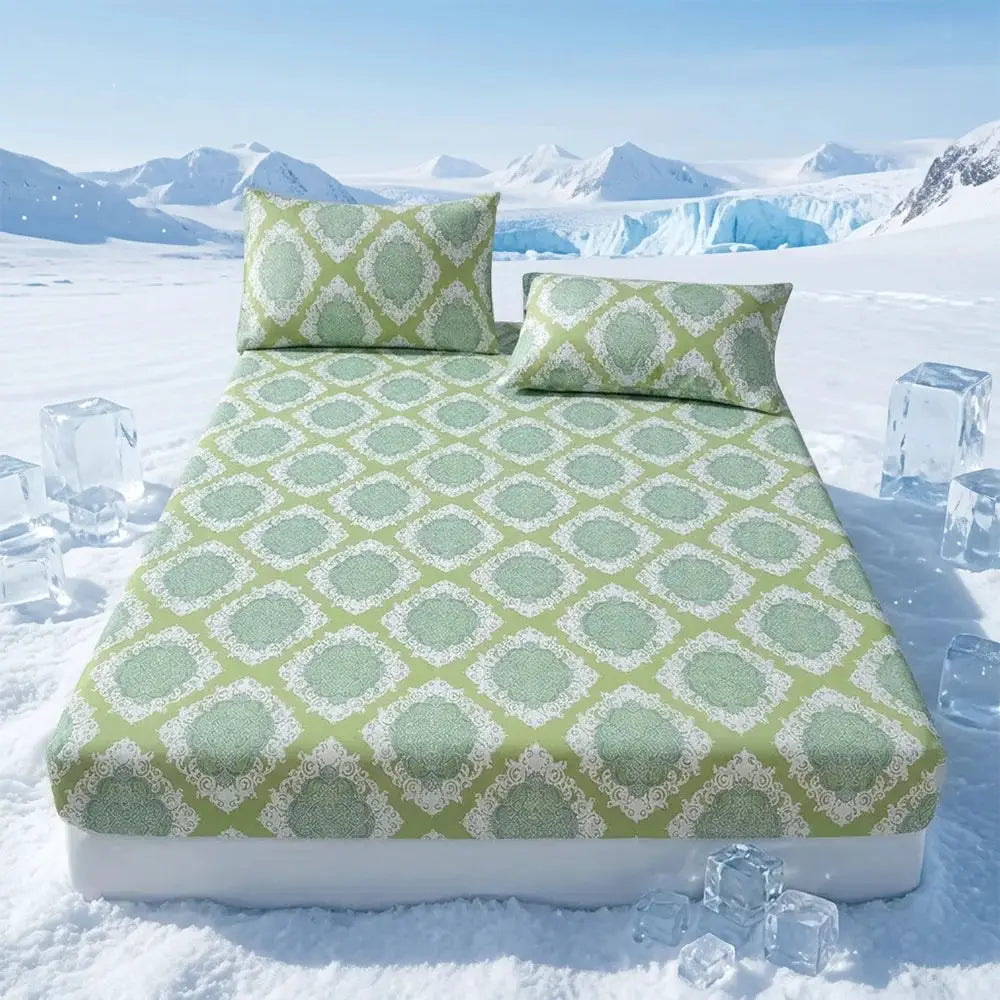 Cooling & Breathable 3-Piece Fitted Sheet Set | Textured Weave | 16-19" Deep Pocket with Non-Slip Fit | Ideal for Hot Sleepers from PriceLows™