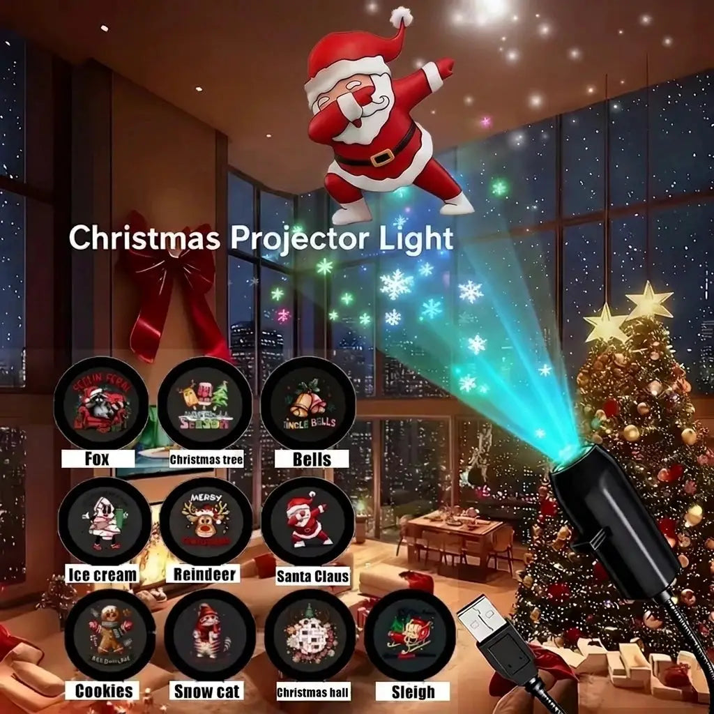 LED Projector Night Light | Adjustable Patterns | USB Powered | 4 6 10 Pack