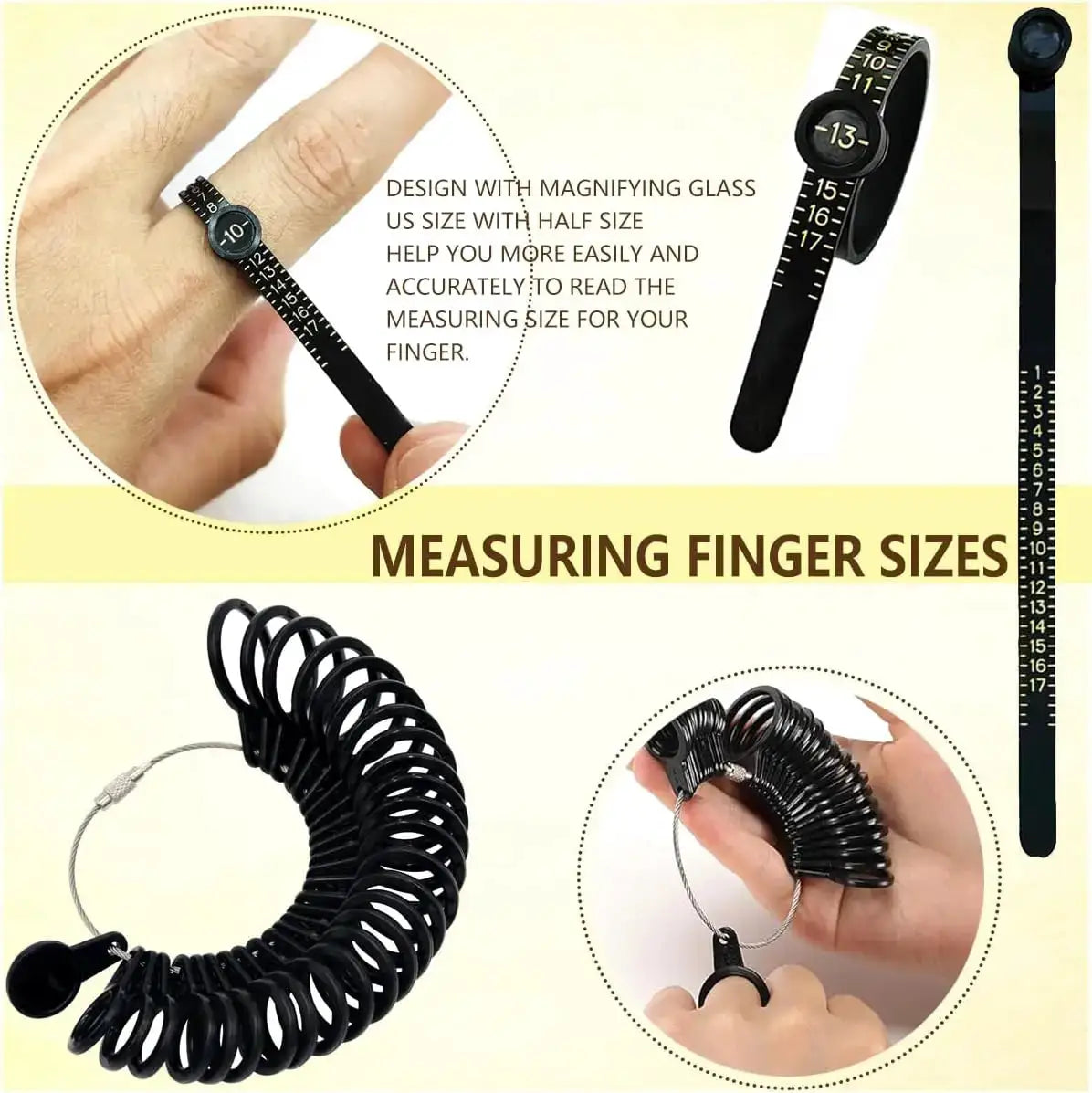 Ring Sizer Tool Kit | Complete Set For Resizing And Measuring