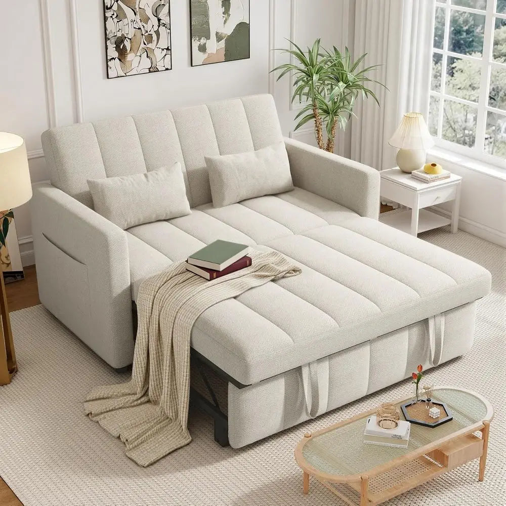 Sleeper Sofa Bed | 3-in-1 Convertible | Pull-Out Couch | Loveseat