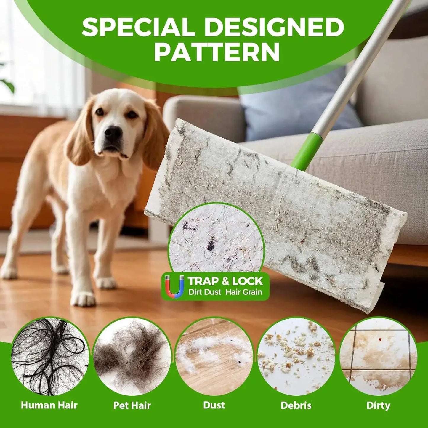 Disposable Dry Sweeping Cloth Pads Compatible with Swiffer Sweeper Household Floor Car Dust Removal Paper Electrostatic Mop Pads from PriceLows™