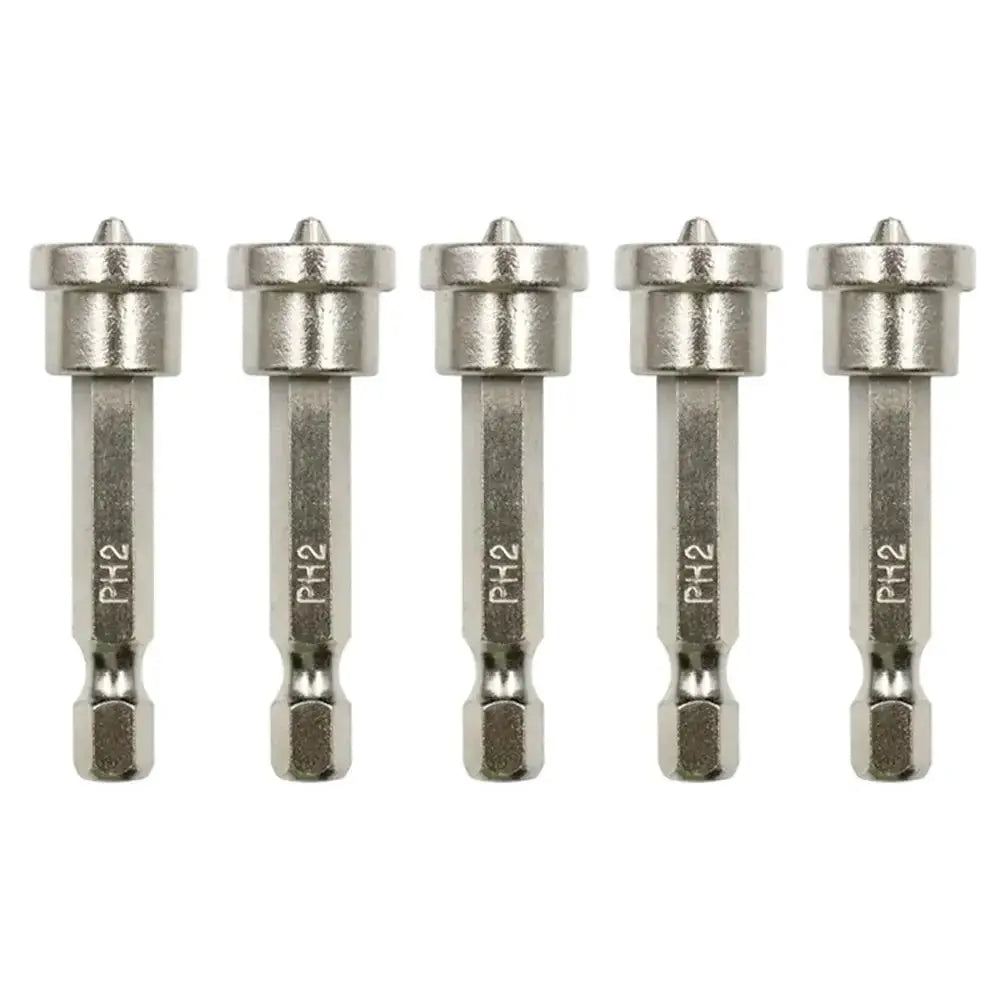 5Pcs 10Pcs 25mm 50mm PH2 Screwdriver Bit Set for Plasterboard Wood Board Depth Stop Limit Cross Tips No-Magnetic Phillips Heads from PriceLows™