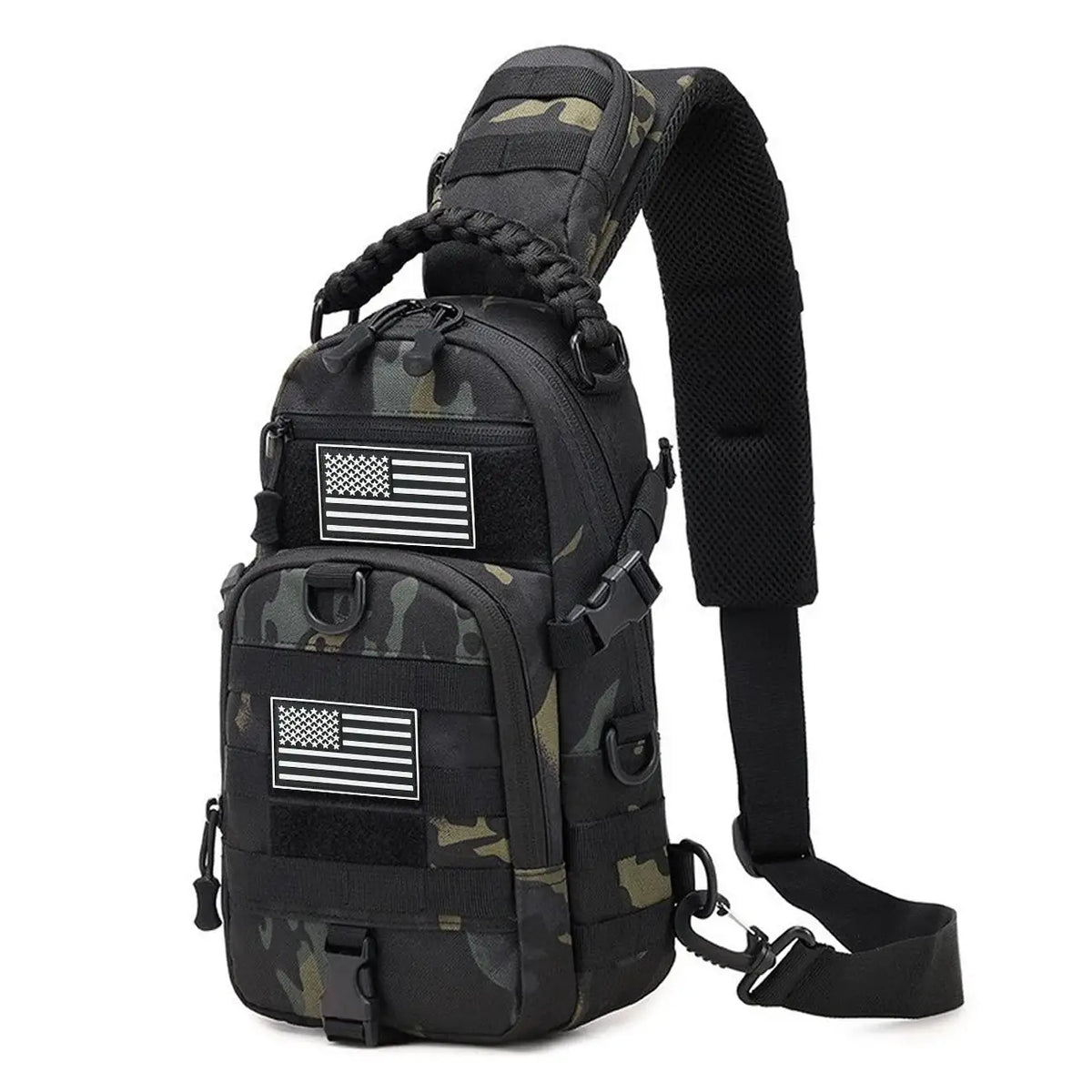 Crossbody Chest Bag | Molle Expandable | Polyester | Adjustable Fit