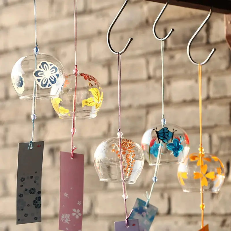 Japanese Windchime Huling Landscape Bell Glass Crystal Bell Wind Hanging Ornament Garden Landscape Japanese Wind Bell Decor 후우링 from PriceLows™