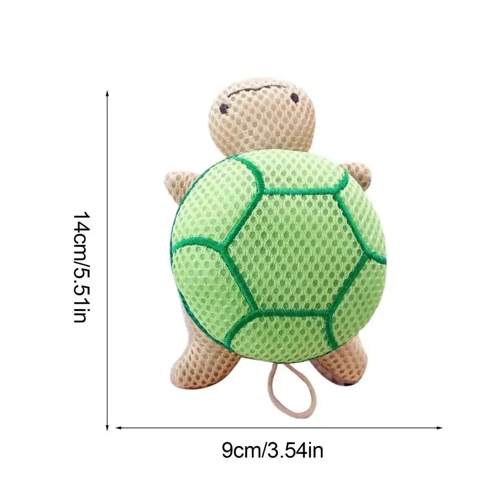 Shower Puff | Soft Exfoliating Sponge Brush | Turtle Design | 14x9x6 cm