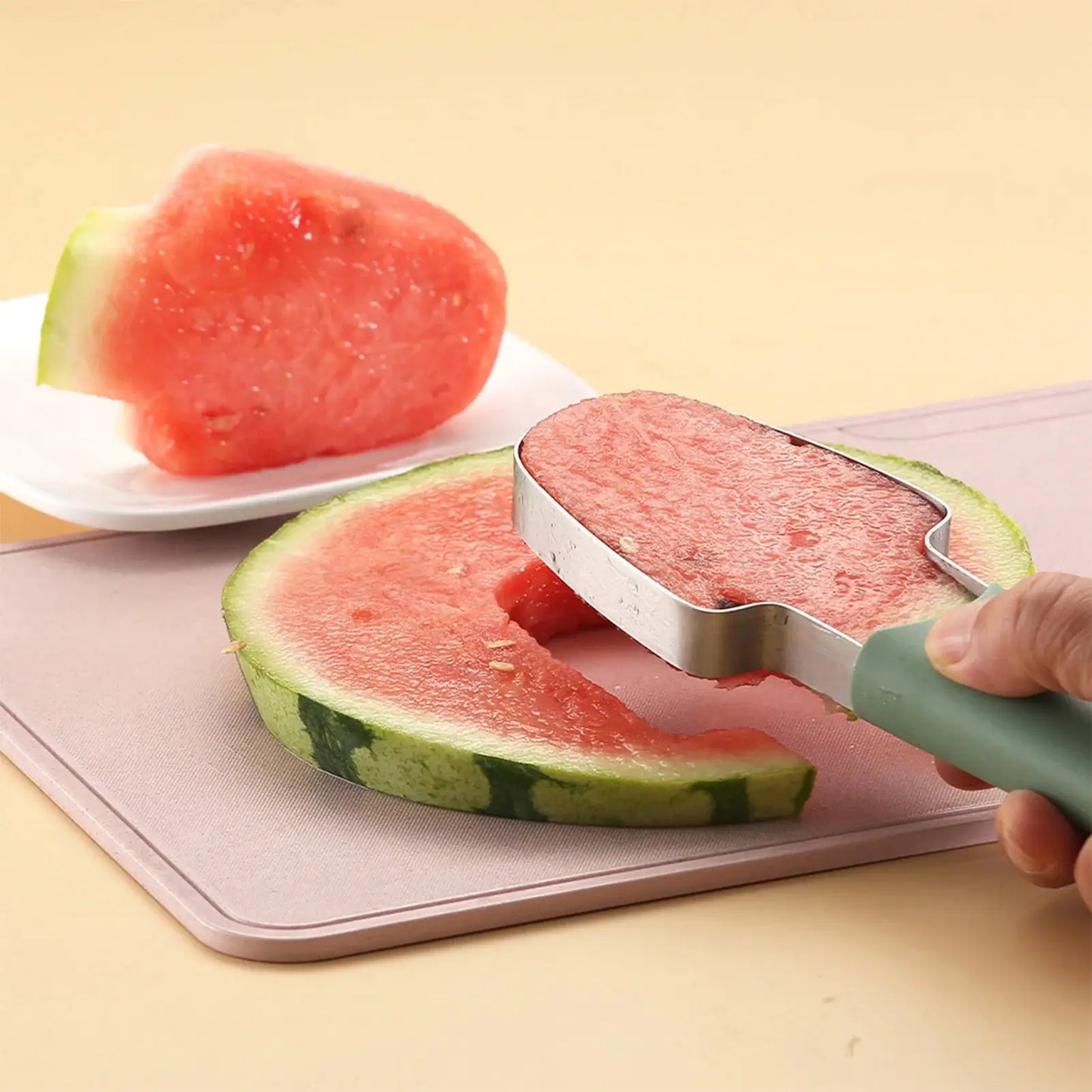 Watermelon Fork Slicer Cutter Stainless Steel Watermelon Popsicle Cutter for Camping Kitchen Gadgets from PriceLows™