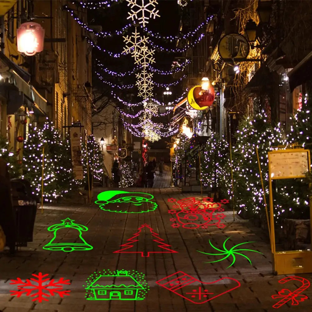 Outdoor Christmas Laser Projector | Waterproof | 180 Degree Beam | Multi Pattern