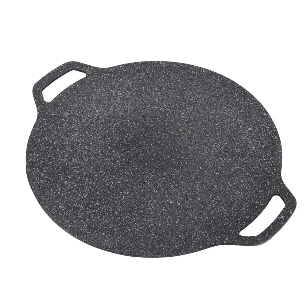 Grill Pan | Marble Nonstick Coating | Round With Handle | Baking, Grilling, BBQ