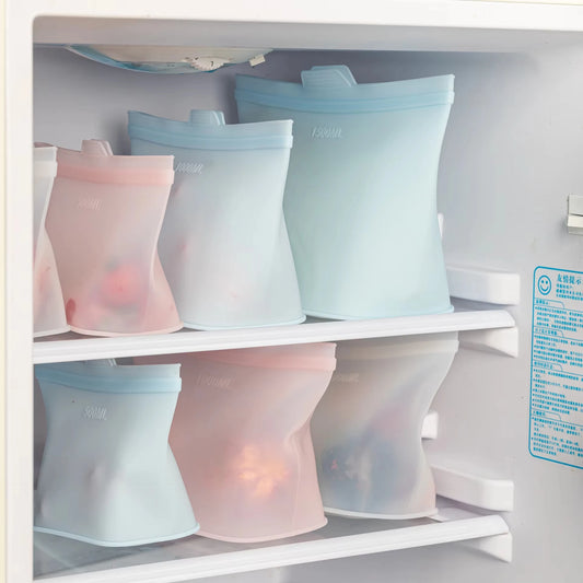 Silicone Storage Bags | Self-Sealing | Reusable | Multi-Size Set
