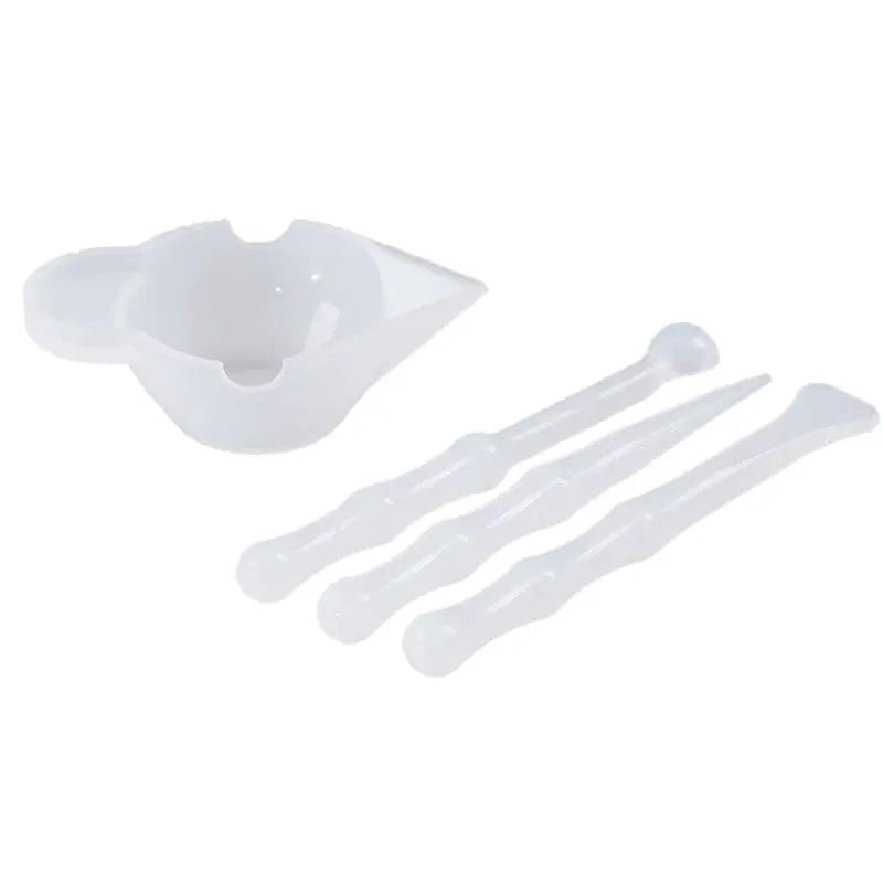 Silicone Mix Cup Set | Resin Epoxy Jewelry Tools | 6cm Cup And 9cm Stir Stick
