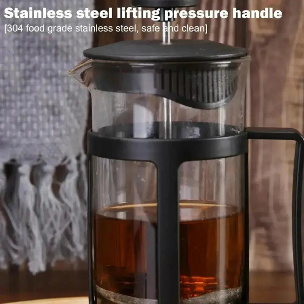 French Press Coffee Maker with Filter Multifunctional Coffee Brewer Heat Resistant Pour Over Coffee Tea Pot for Travel Camping from PriceLows™