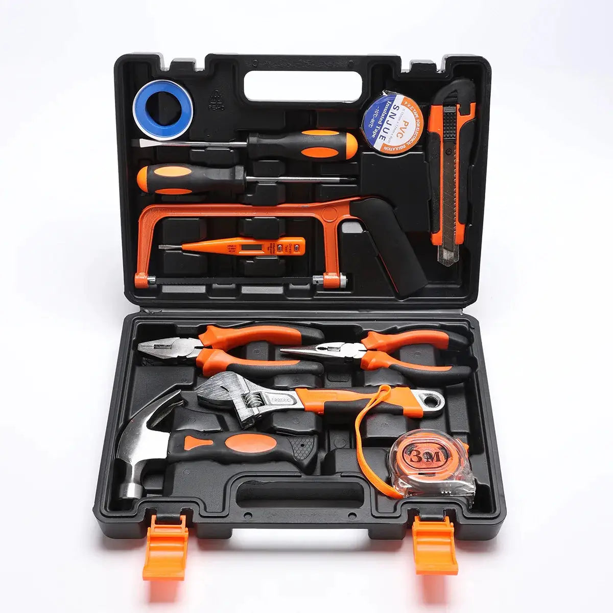 Tools Set General House hold Hand Tool Kit with Plastic Toolbox Storage Case Used to Car repair And home Repair from PriceLows™
