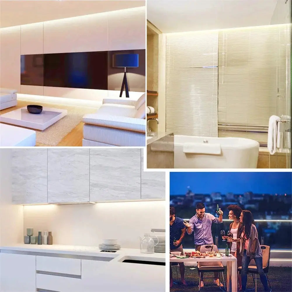 DC 5V USB LED Strips 2835 Flexible Tape Ribbon for Home Room Decor 1- 5m White Warm LED Strip Lights TV Backlight from PriceLows™
