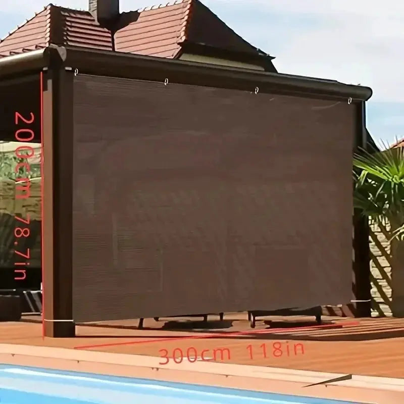 Outdoor Sun Shade Net | Durable Brown Canopy | UV Protection | Multiple Sizes