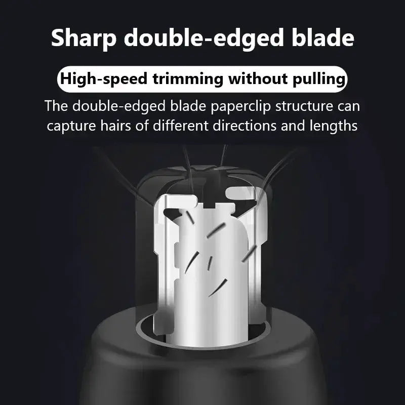 Kemei Nose Hair Trimmer | Rechargeable Wet Dry | Stainless Steel Blades