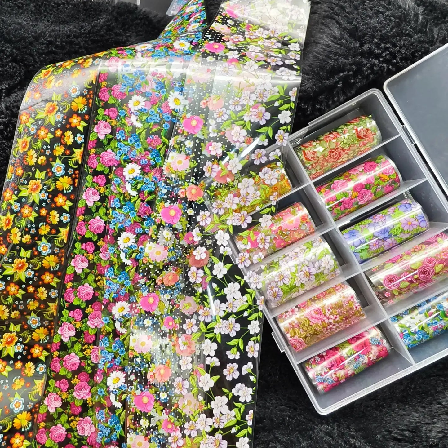 10Rolls Halloween Flower Plaid Angel Marble Bow Nail Foils Transfer Paper Nail Art Stickers Decal Nails Decoration from PriceLows™