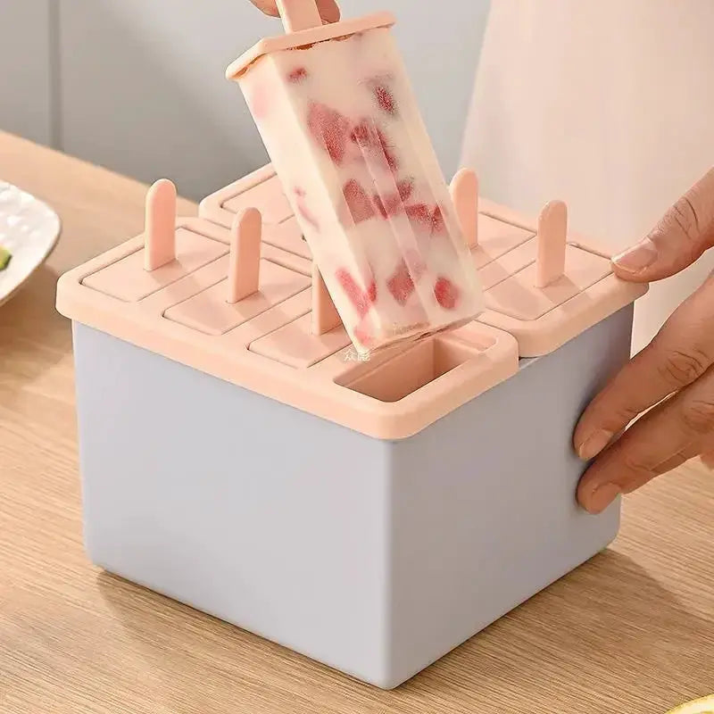 Popsicle/Sorbet Mold Food Grade Household Popsicle Making Frozen Ice Box Abrasive Tools with Lid Homemade Ice Cream Artifact from PriceLows™