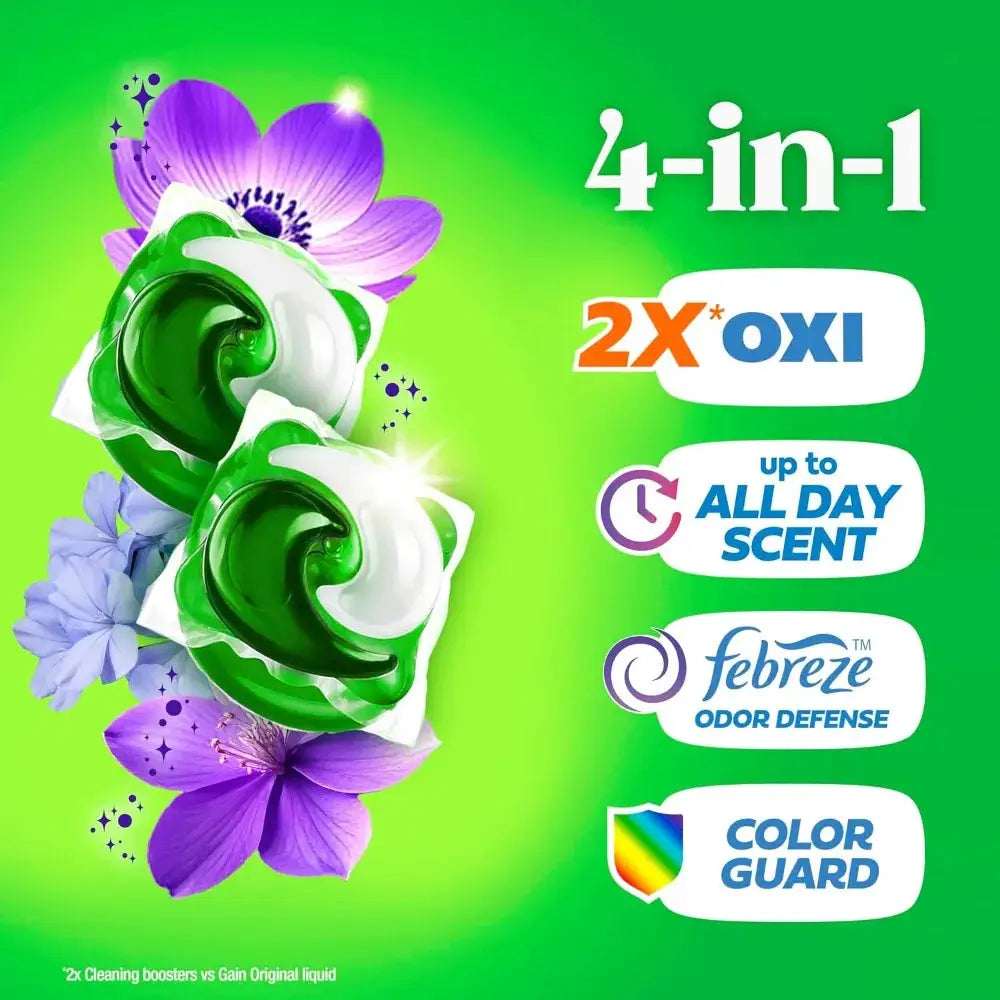 Laundry Detergent Pods | 4-In-1 Formula | Moonlight Breeze Scent | 42 Count