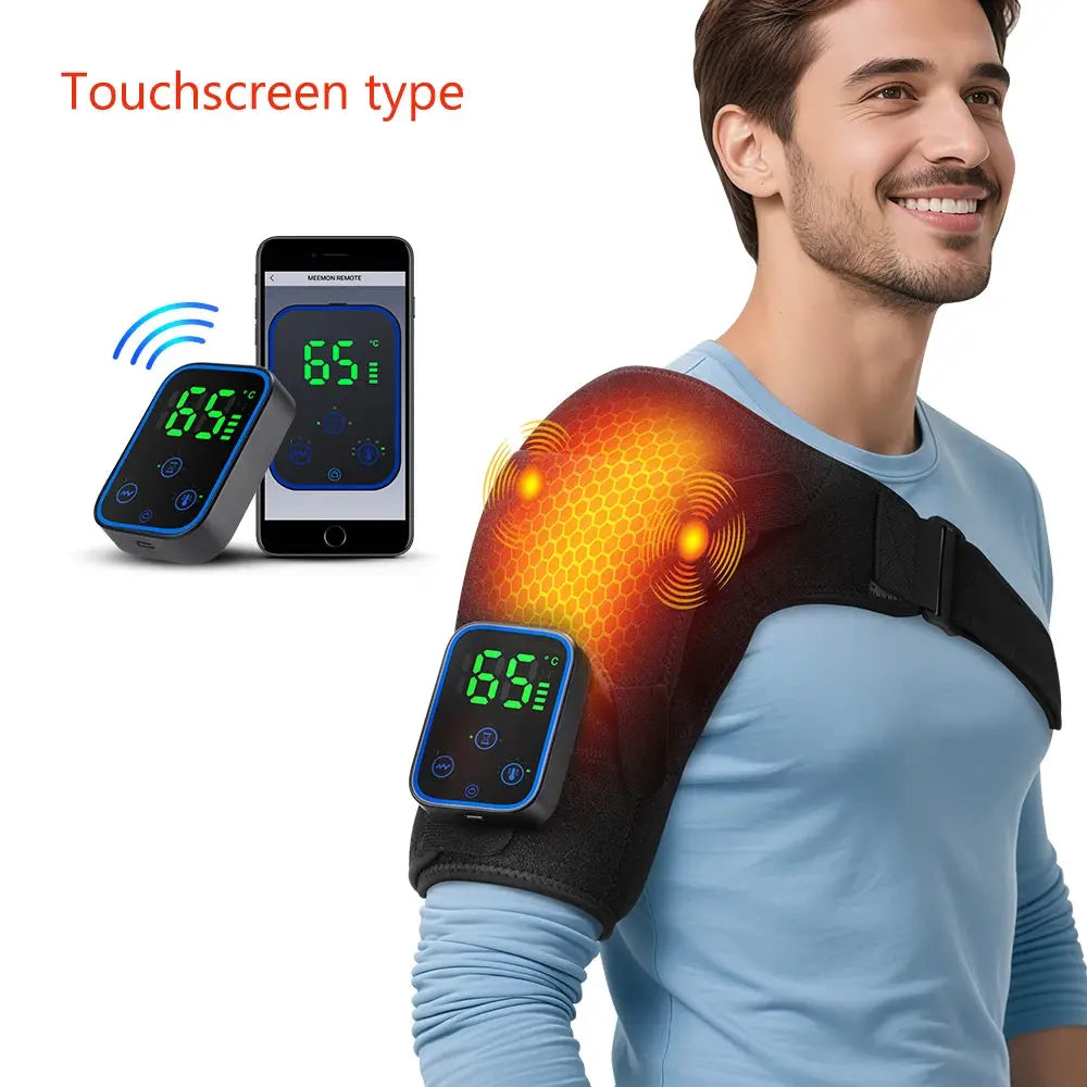 Electric Shoulder Brace | Wireless Heating Pad | Mobile Controlled | Men Women