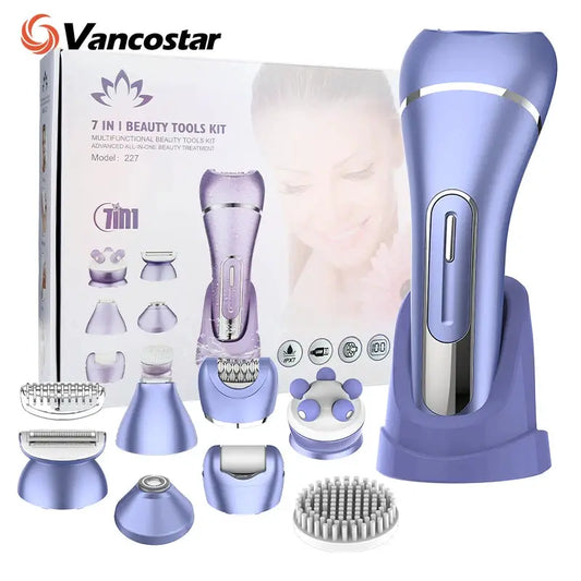 Women Multigroom Hair Epilator 90 Min Battery With Foot And Brush