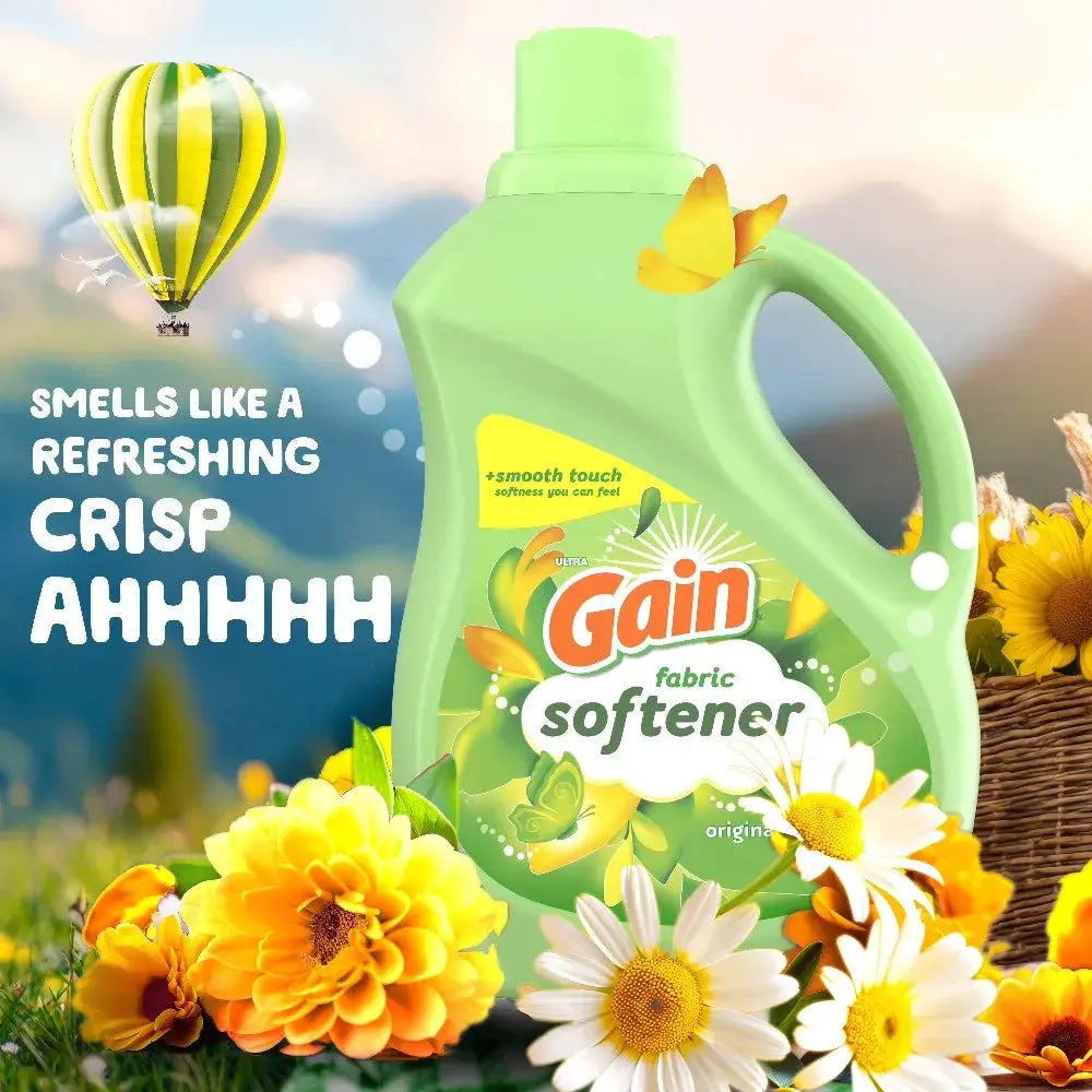 Liquid Fabric Softener | Concentrated | 44 Fl Oz | 60 Loads