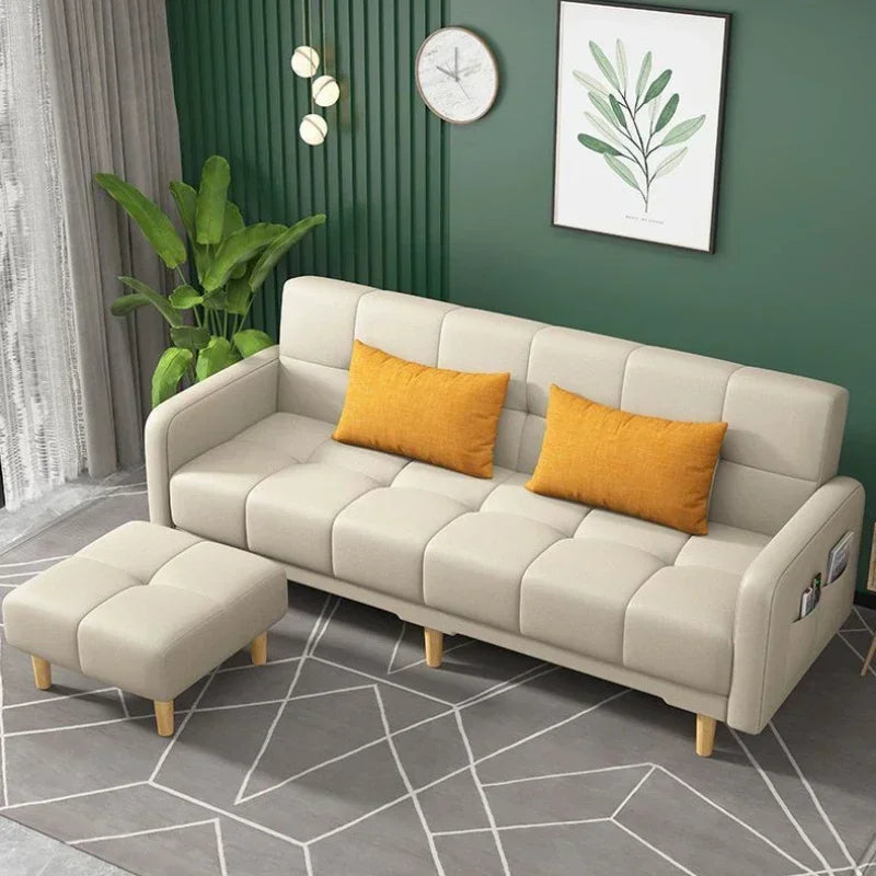 Sofa Bed | Wood Frame | Fabric Upholstery For Hotel Use