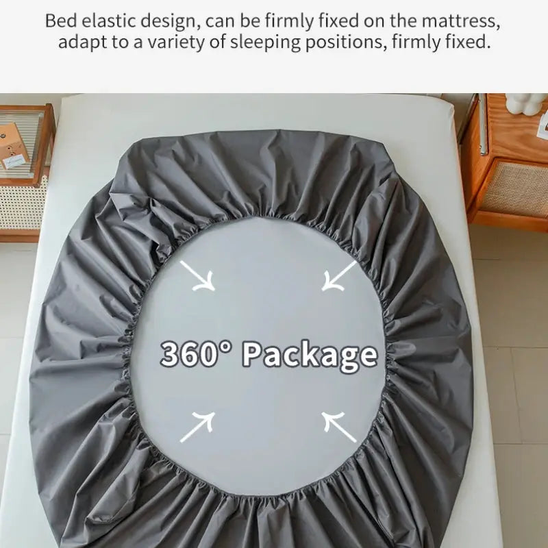 Waterproof Fitted Bed Sheet With 360 Elastic Band Mattress protector Cover Bedspreads for Single Double King Queen Size Bedsheet from PriceLows™