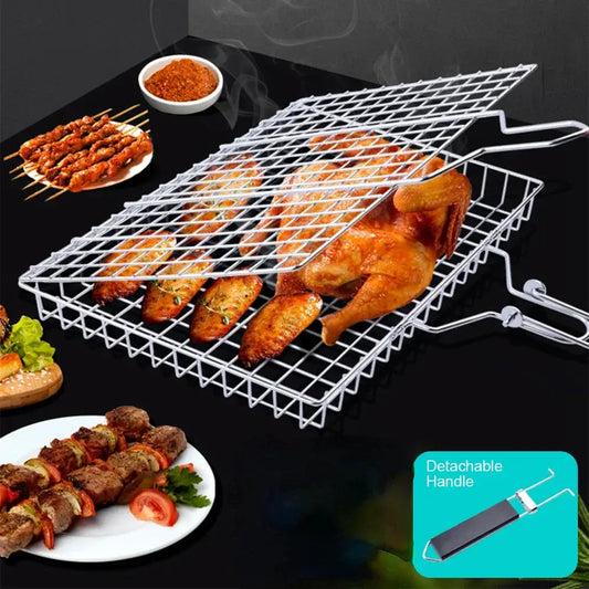 BBQ Grill Basket | 304 Stainless Steel | Nonstick Coating