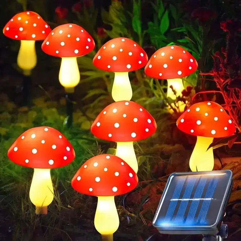 Solar Crack Mushroom Garden Lights Outdoor Pathway Lights Made of Durable ABS for Yards Weddings Christmas Lawn Decorations from PriceLows™