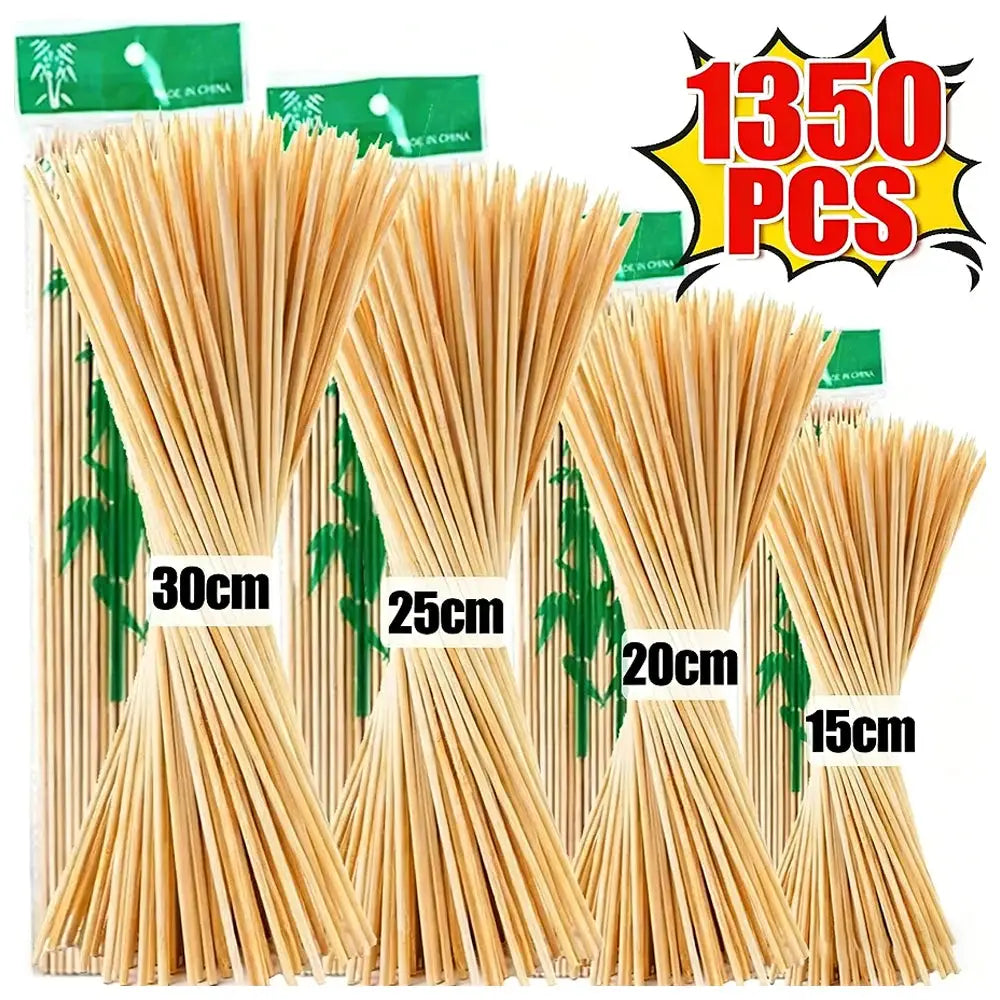Bamboo Skewers | Natural Color | 15/20/25/30cm | 80-90 Pcs Pack