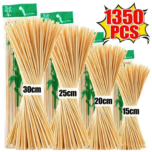 Bamboo Skewers | Natural Color | 15/20/25/30cm | 80-90 Pcs Pack