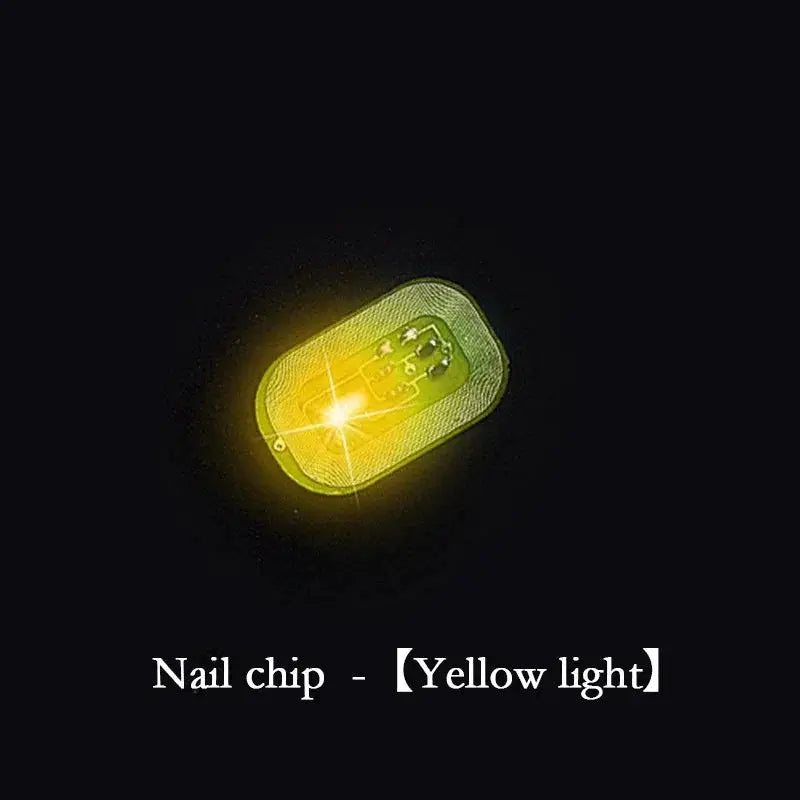 5pcs NFC Flash Nail Sticker LED Bare Chip Intelligent Luminous Nail Lamp Glow in the Dark Nail Stickers Enhancement Manicure from PriceLows™