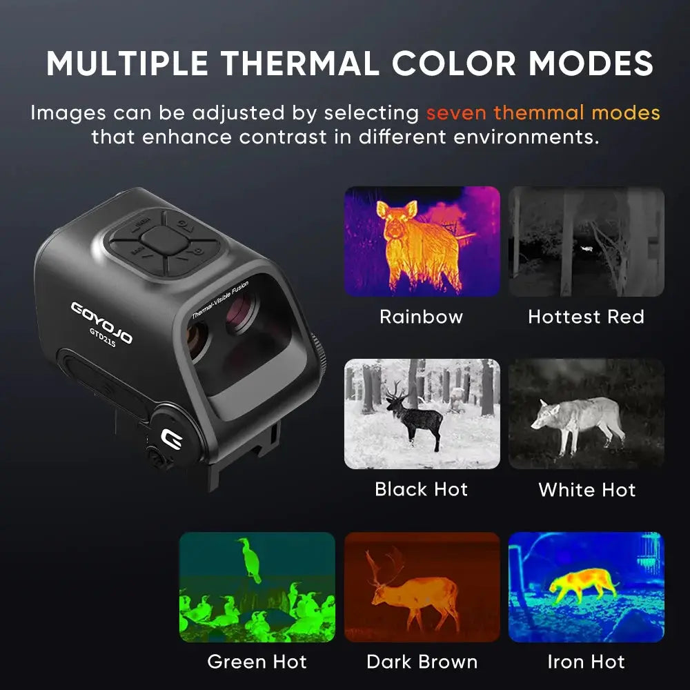 Multispectral Dual-light Fusion Thermal Imaging Scope for Hunting 2K 60Hz Daytime Thermal Monocular with Video Rec PIP WiFi from PriceLows™