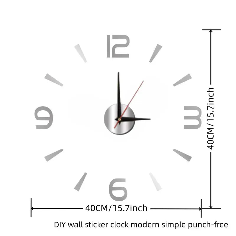 Large 3D Wall Clock Luminous Classic Wall Clocks DIY Digital Clock Wall Watches Stickers Silent Clock for Home Living Room Table from PriceLows™